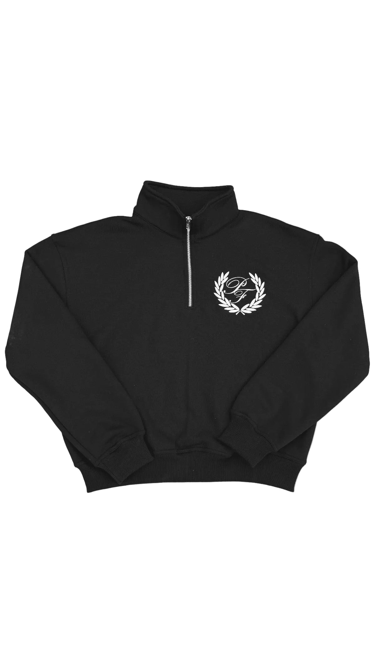Black Essential Quarter Zip