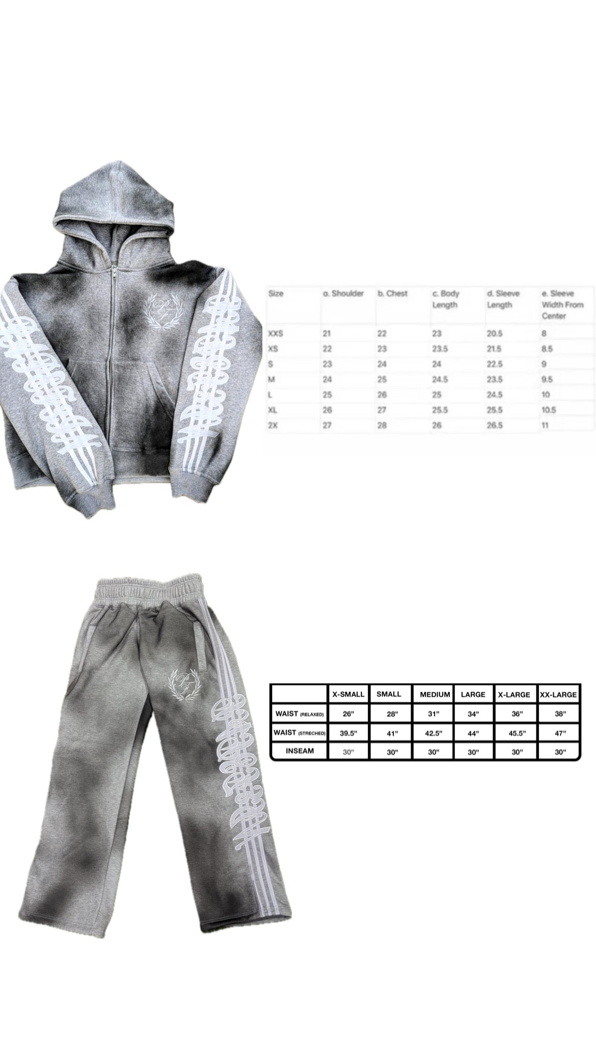 Grey Dirty Swag Zip Up