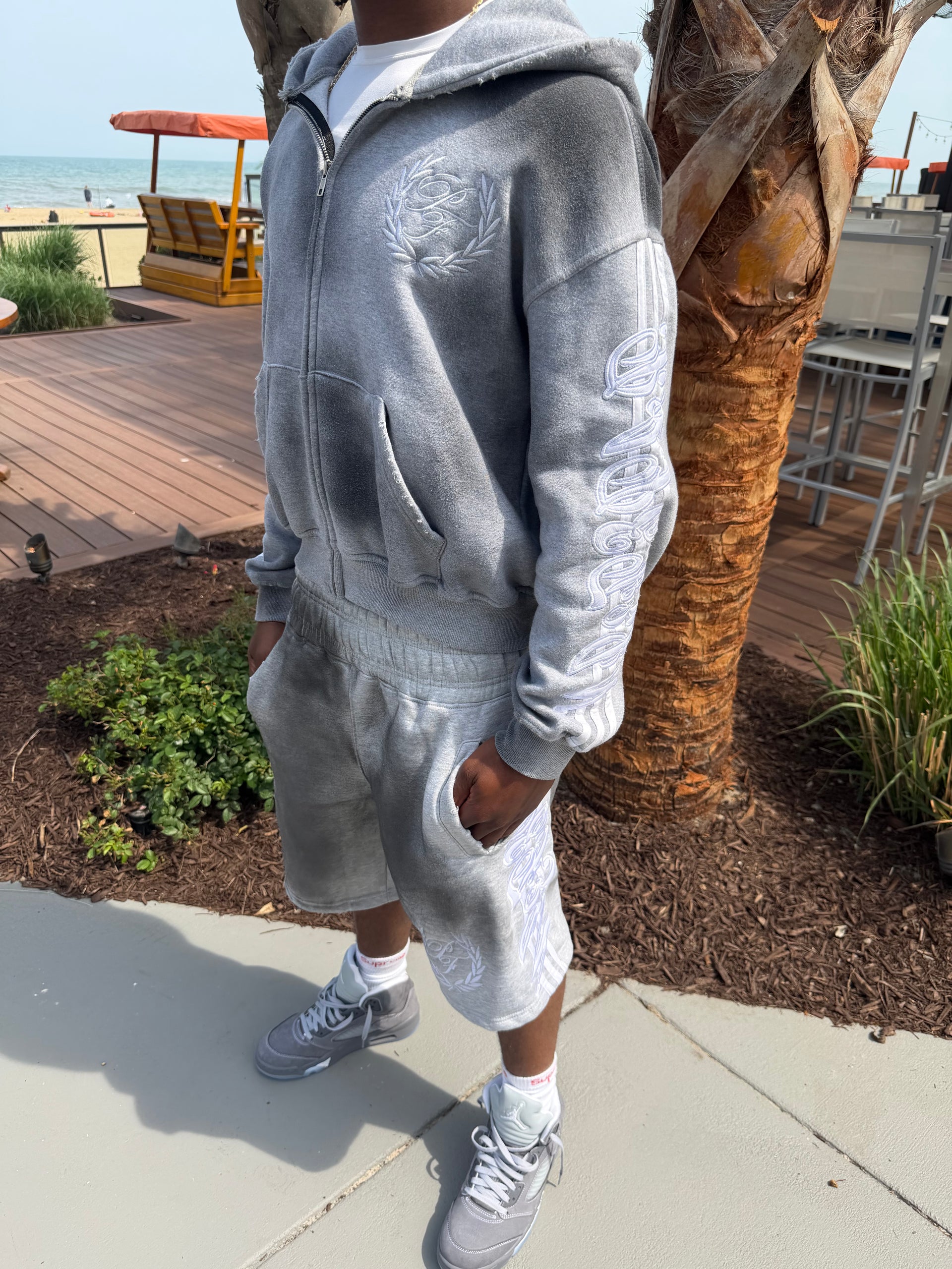 Grey Dirty Swag Shorts