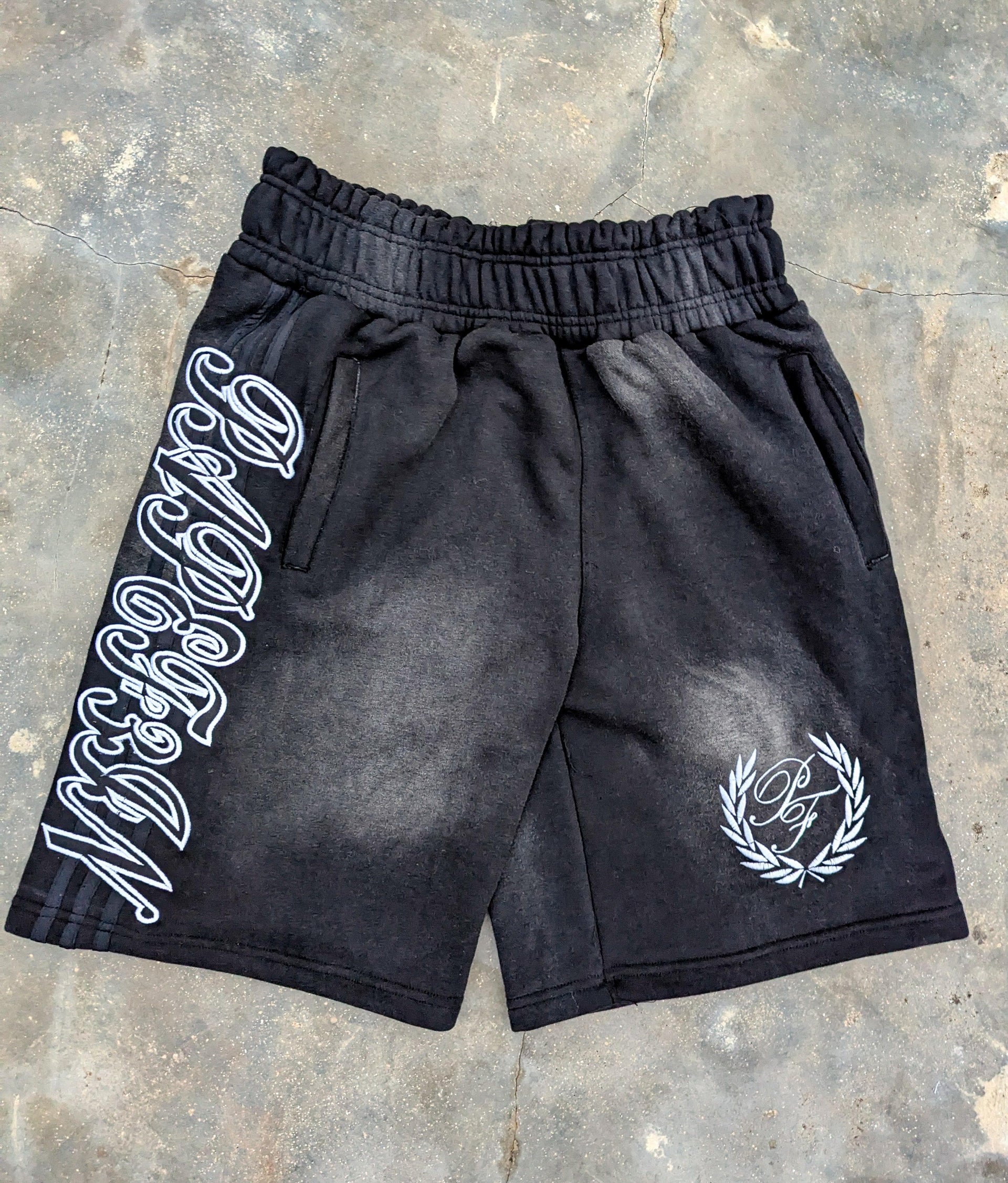 Black Dirty Swag Shorts