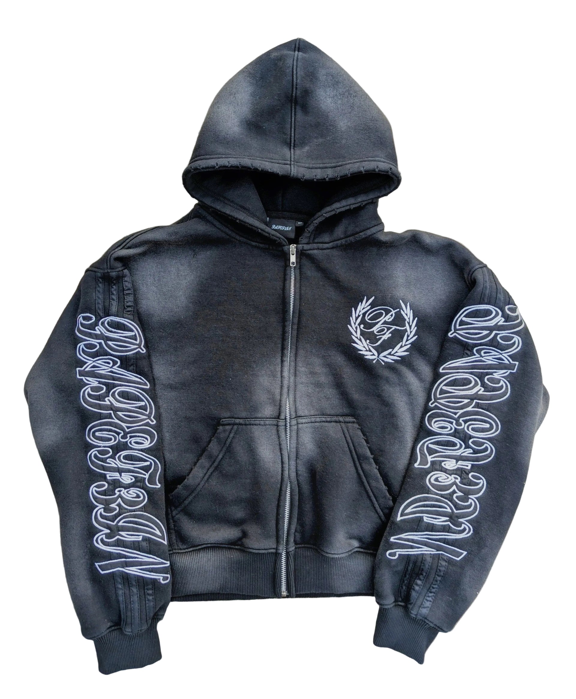 Black Dirty Swag Zip Up