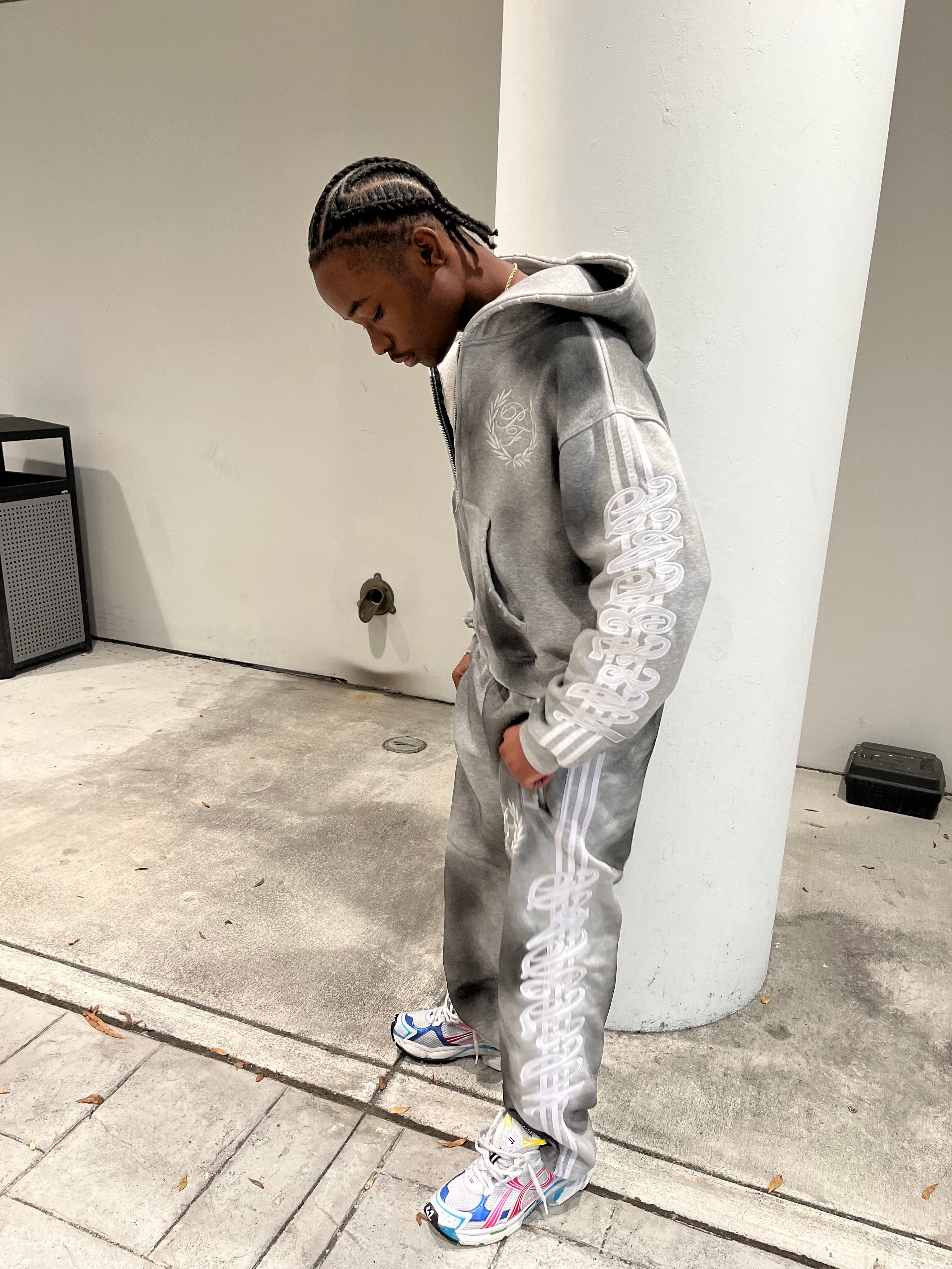 Grey Dirty Swag Zip Up