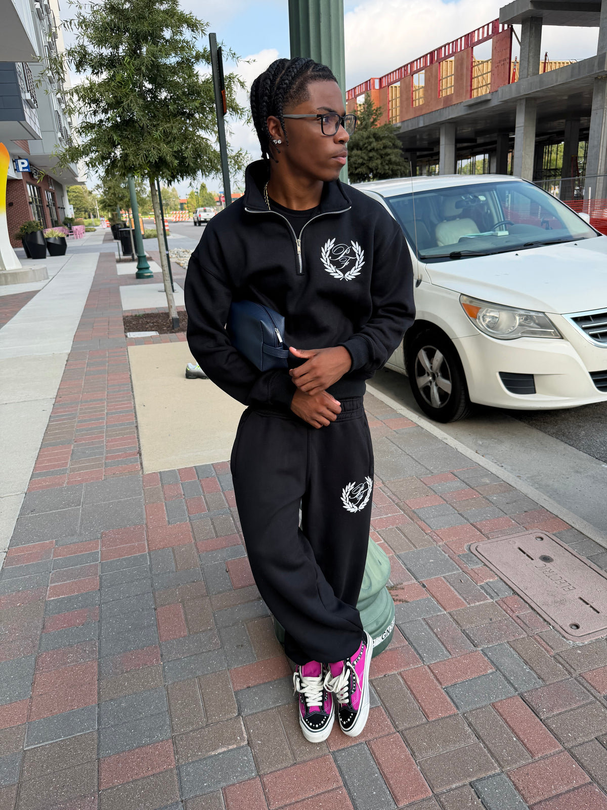 Black Essential Quarter Zip