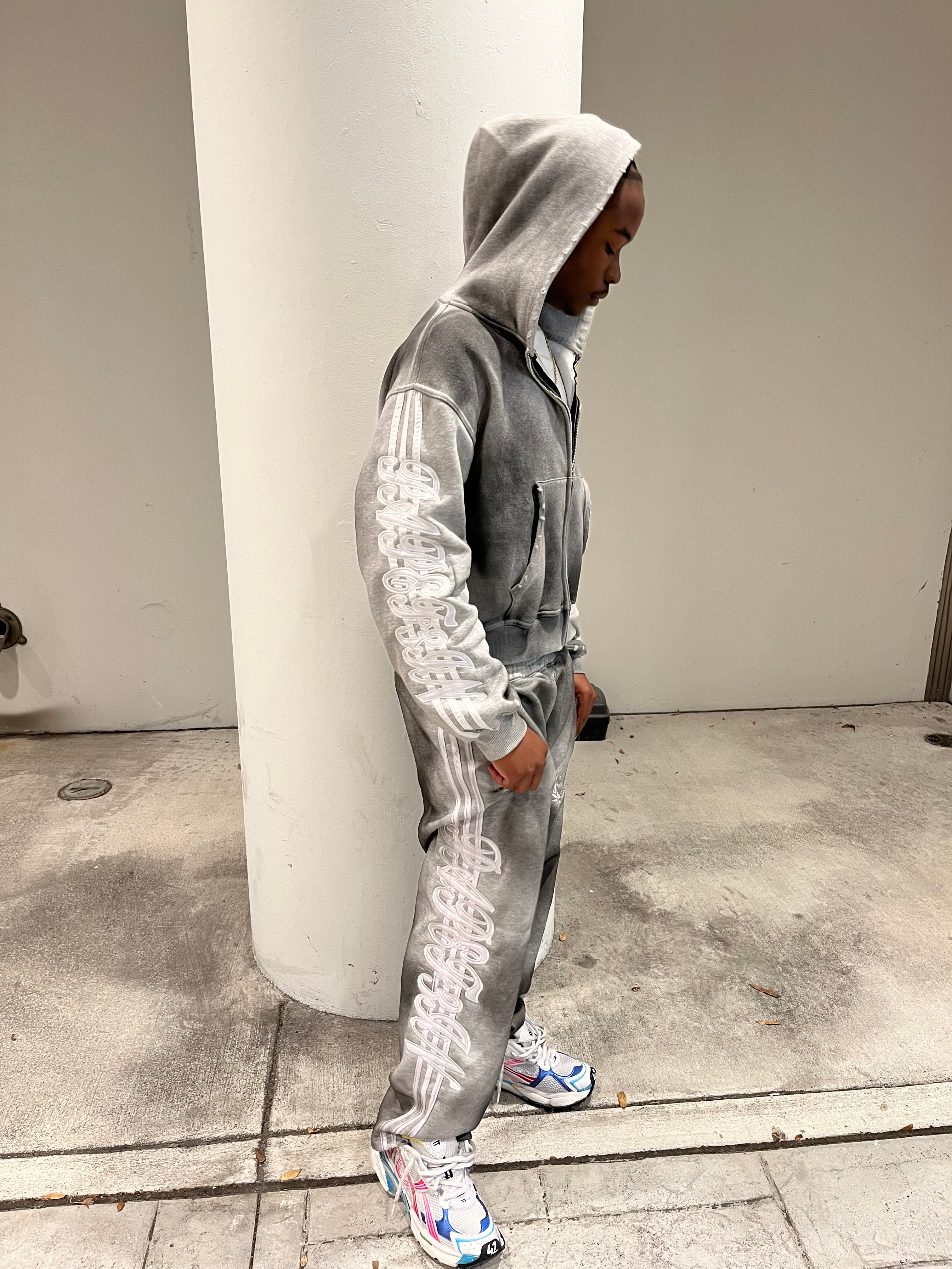 Grey Dirty Swag Zip Up